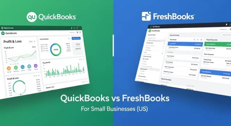 QuickBooks vs FreshBooks for small businesses US comparison