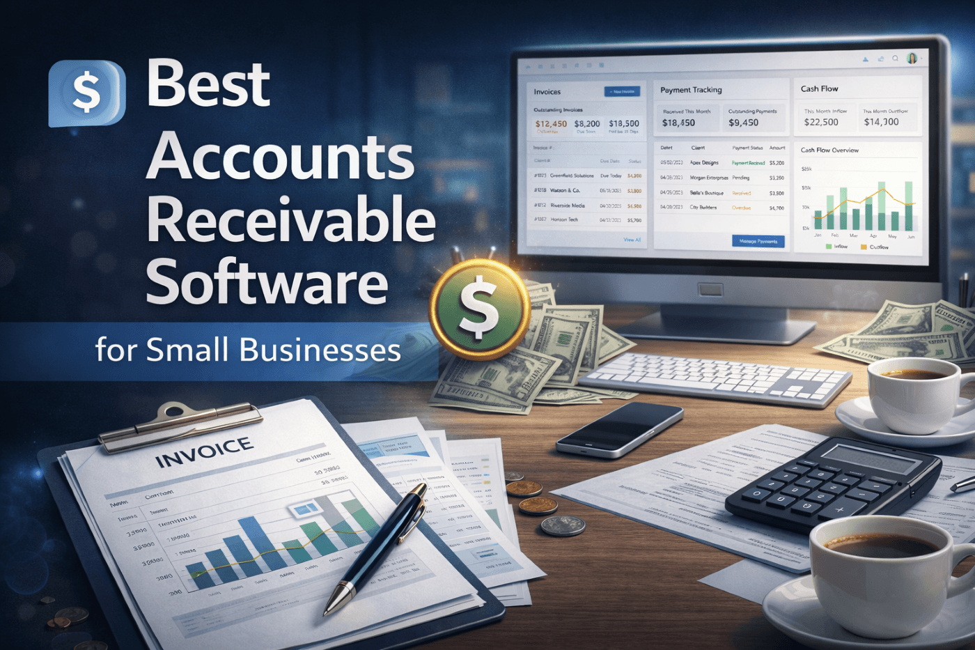 accounts receivable software for small business dashboard