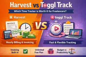 Harvest vs Toggl Track comparison for freelancers 2026
